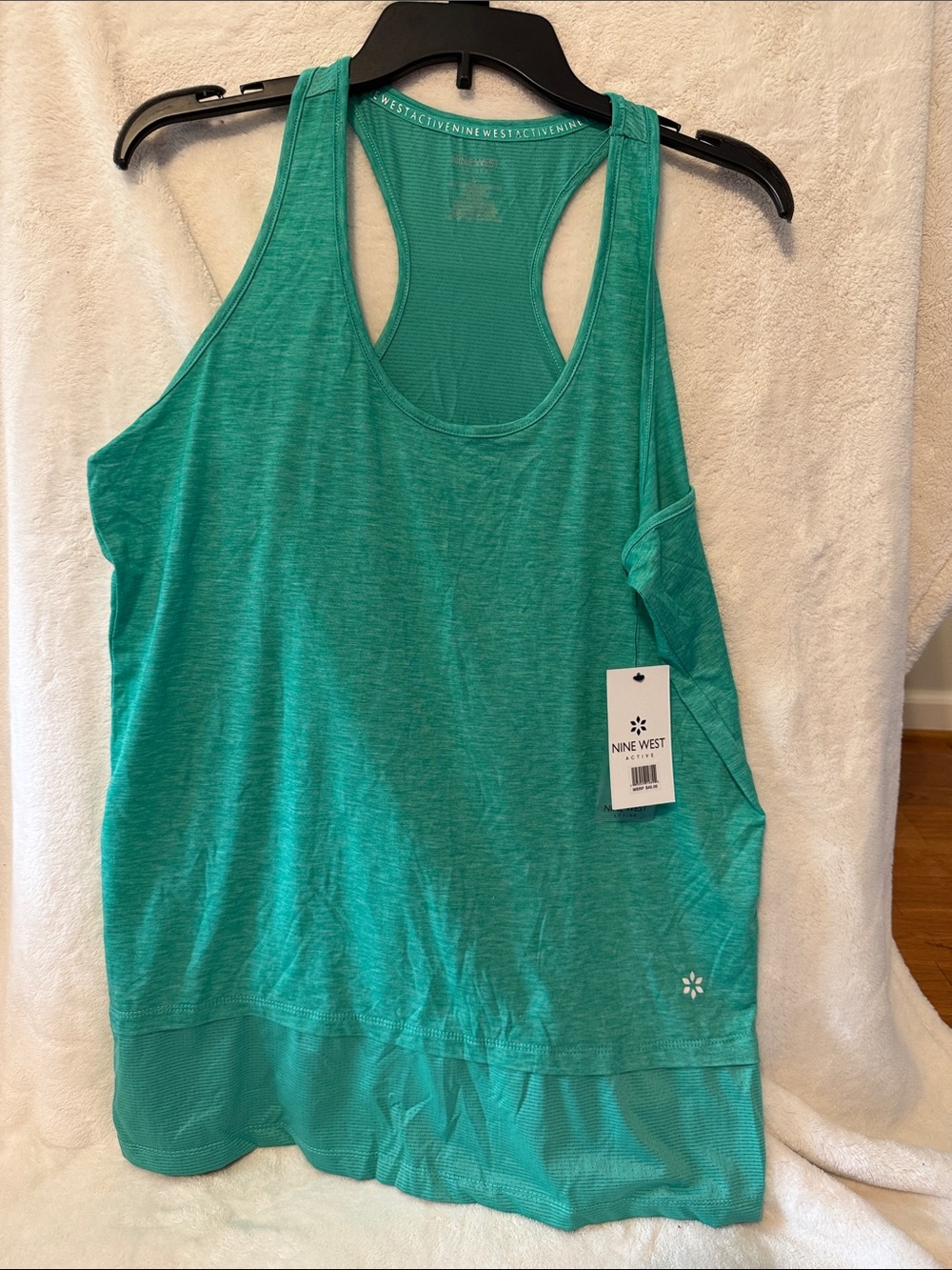 Nine West Racerback Athletic Tank L NWT